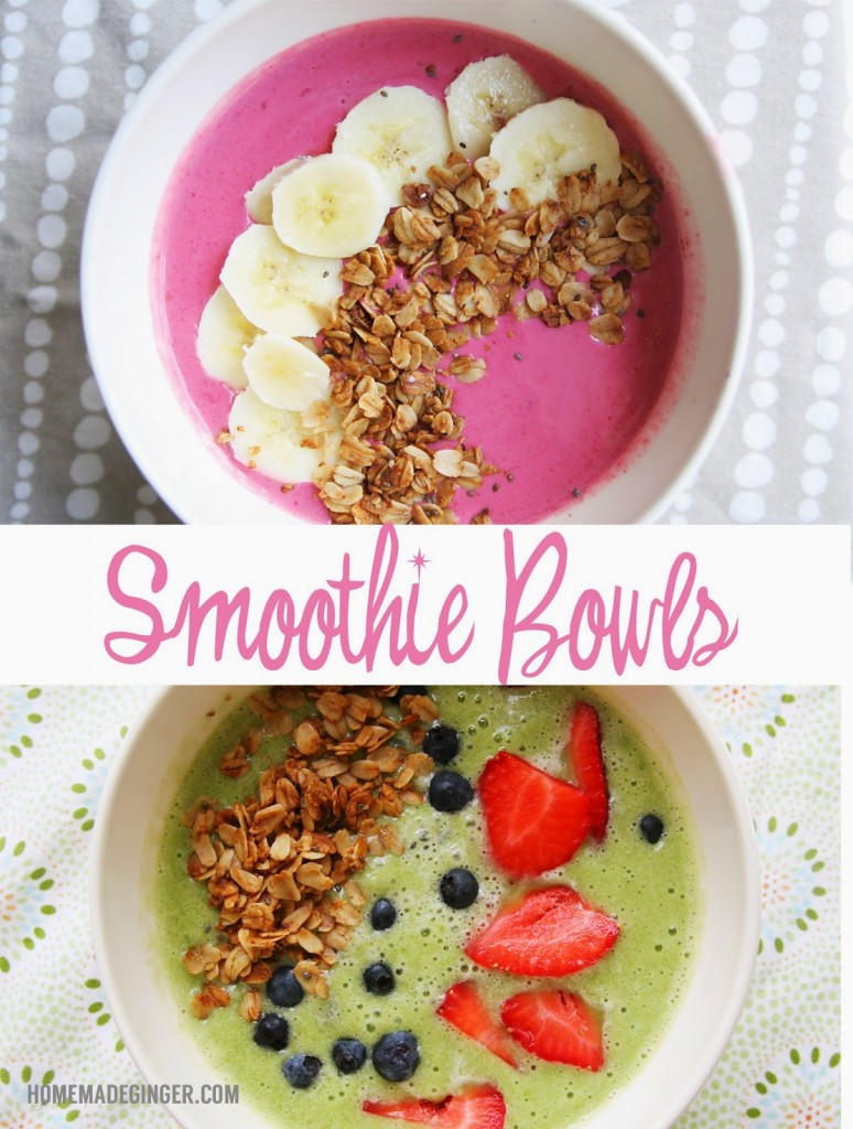 Healthy Lunch Smoothies
 Healthy Summer Lunch Smoothie Bowls Homemade Ginger