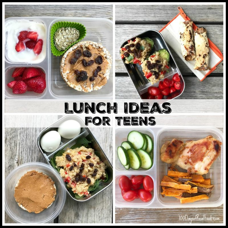 Healthy Lunches For Teens
 Lunch Ideas for Teens by Kiran 100 Days of Real Food