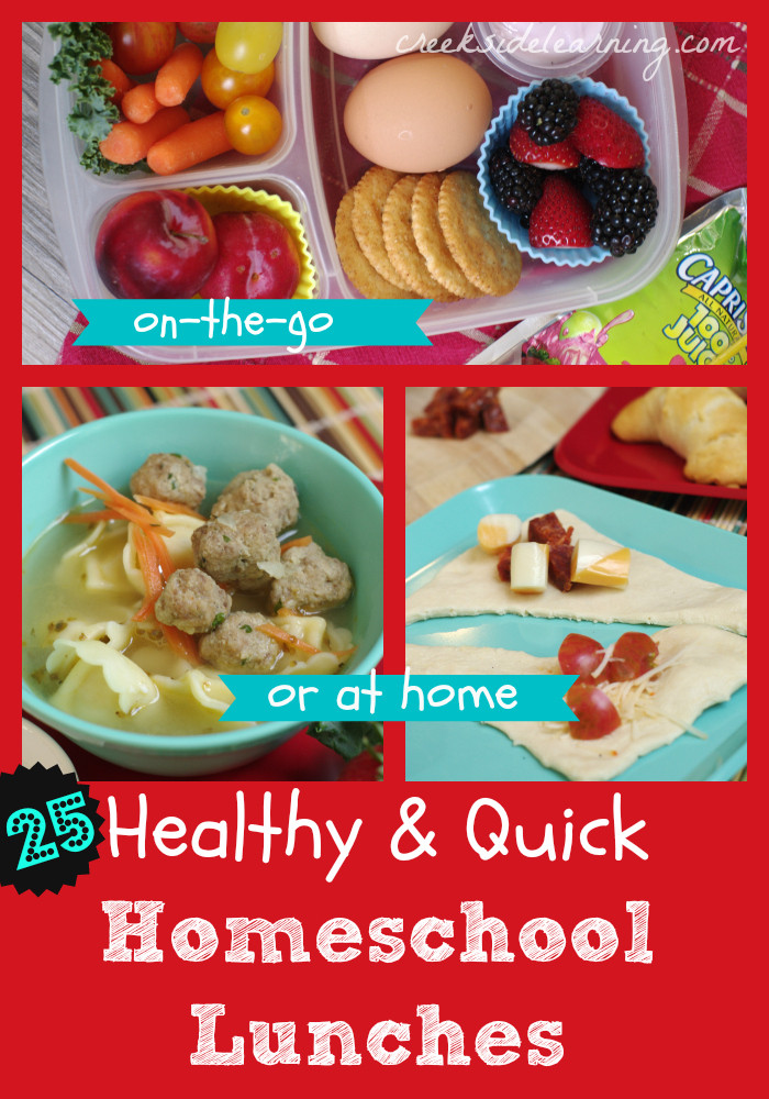 Healthy Lunches On The Go
 25 Healthy and Easy Homeschool Lunch Ideas