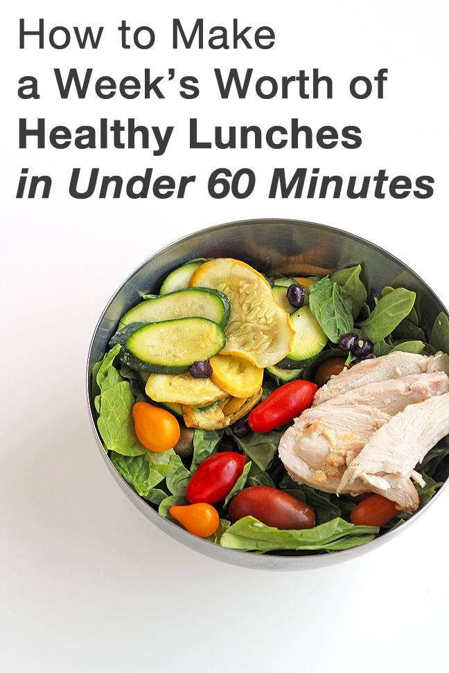 Healthy Lunches To Make
 How to Make A Week s Worth of Healthy Lunches in Under 60
