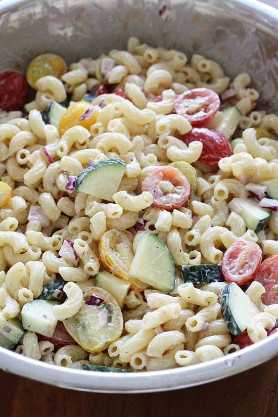 Healthy Macaroni Salad Without Mayo
 kid friendly pasta salad without mayo