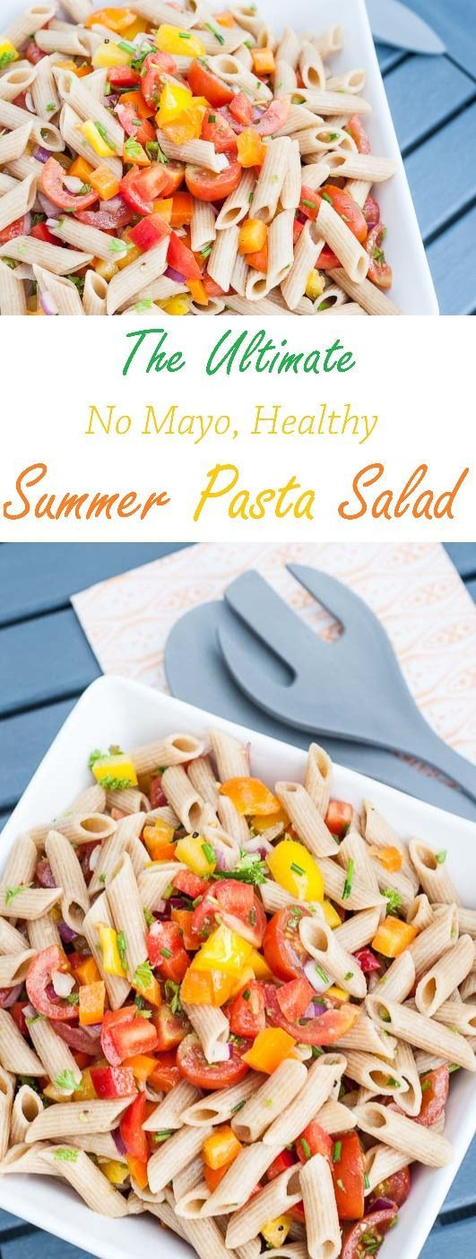 Healthy Macaroni Salad Without Mayo
 Summer Pasta Salad Recipe