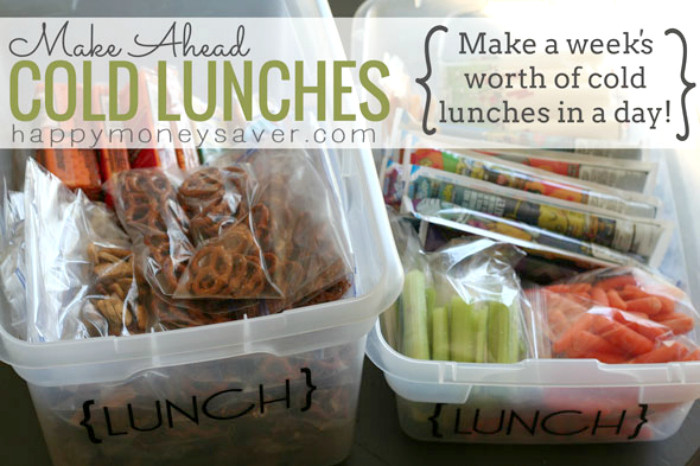 Healthy Make Ahead Lunches For Week
 Make Ahead Cold Lunches A Week s Worth of Lunches in a day 