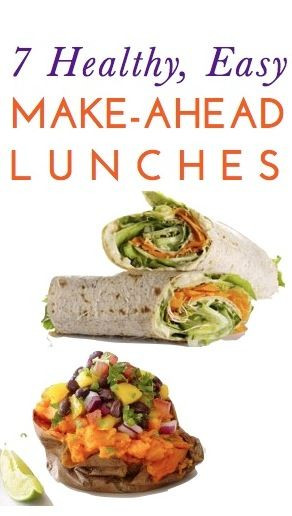 Healthy Make Ahead Lunches
 7 healthy cheap & easy lunch ideas you can make ahead