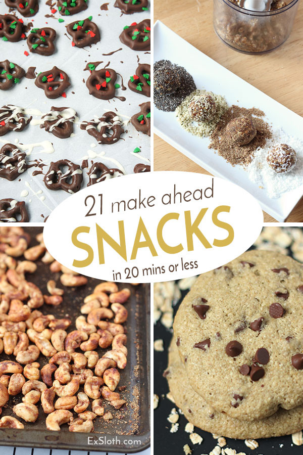 Healthy Make Ahead Snacks
 21 Quick and Healthy Snacks for Easy Meal Prep Diary of