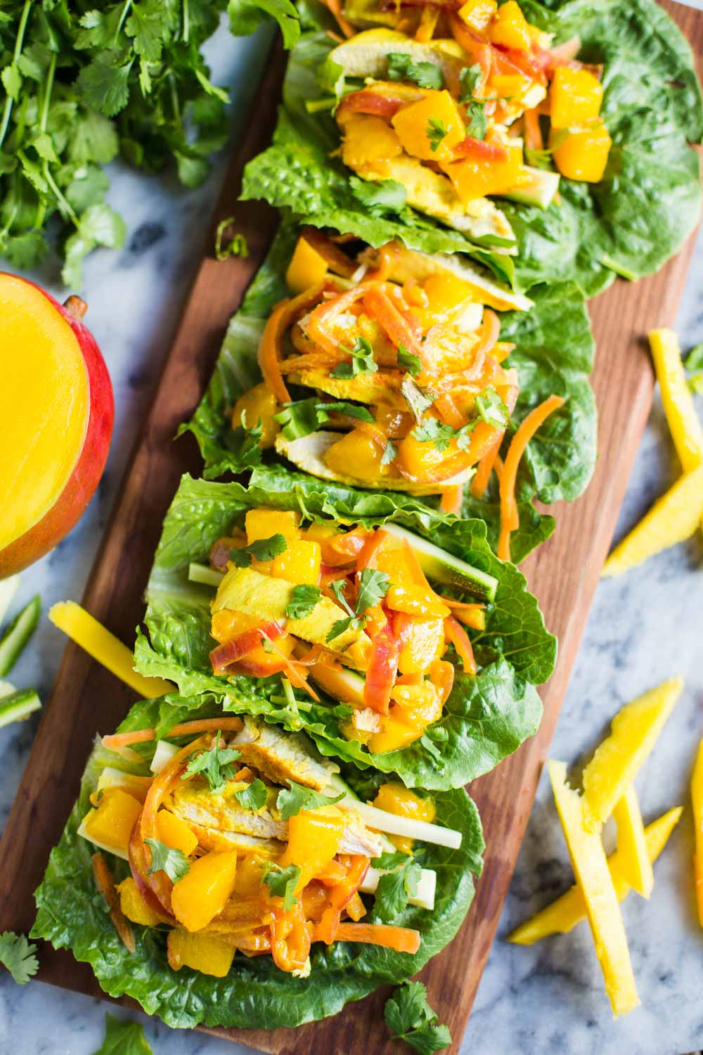 Healthy Mango Recipes
 Mango Chicken Lettuce Wraps