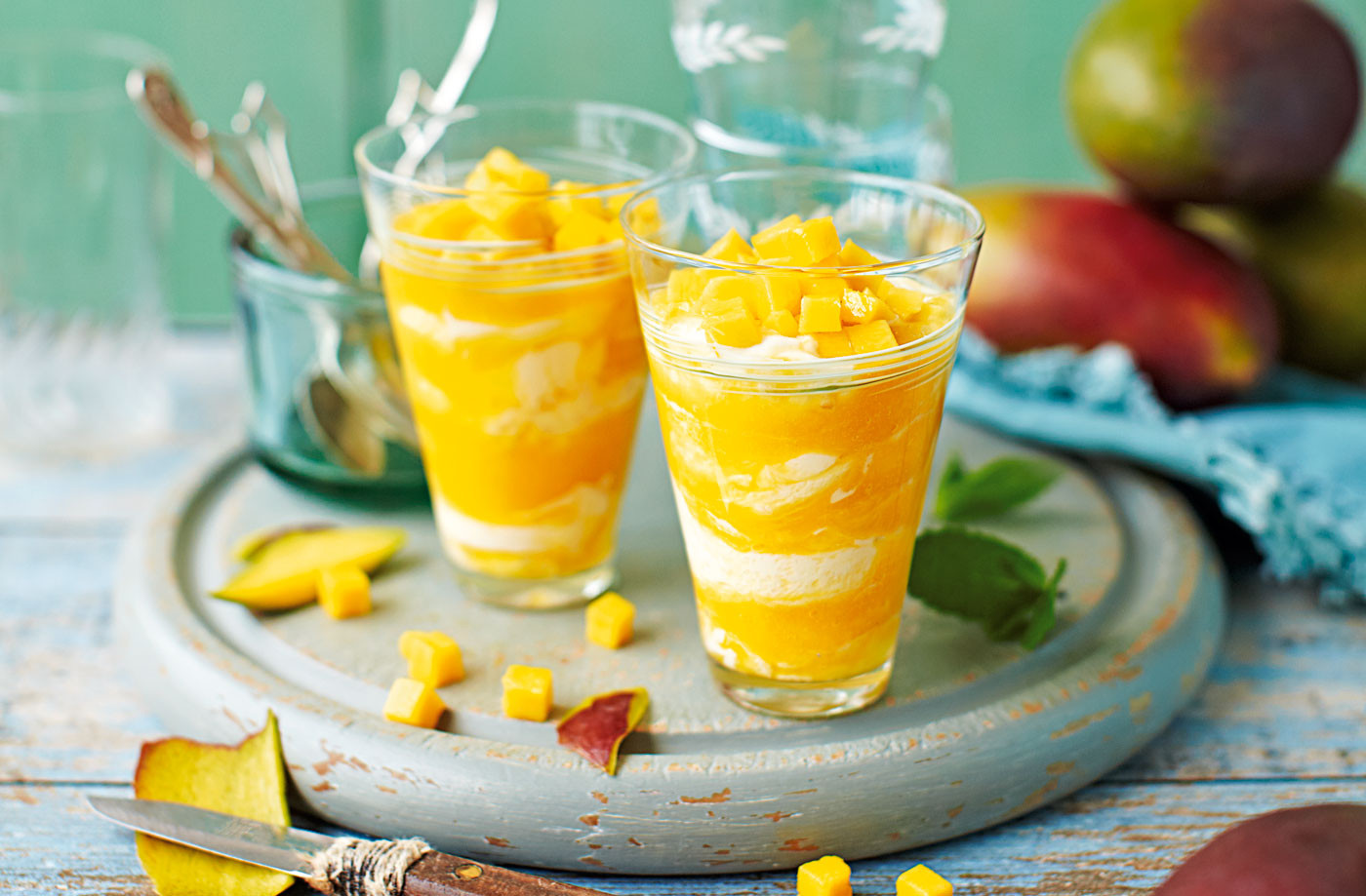 Healthy Mango Recipes
 Mango lassi syllabub