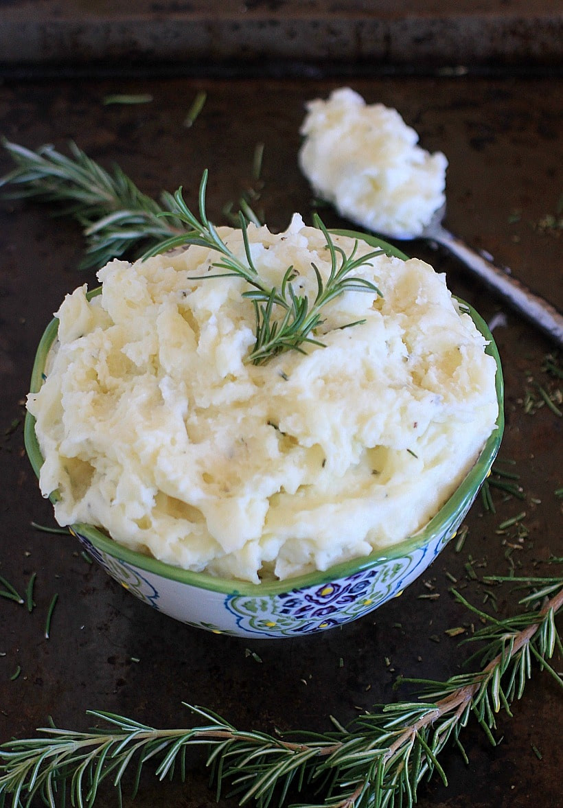 Healthy Mashed Potatoes
 fort Food Healthy Mashed Potatoes w Rosemary & Goat