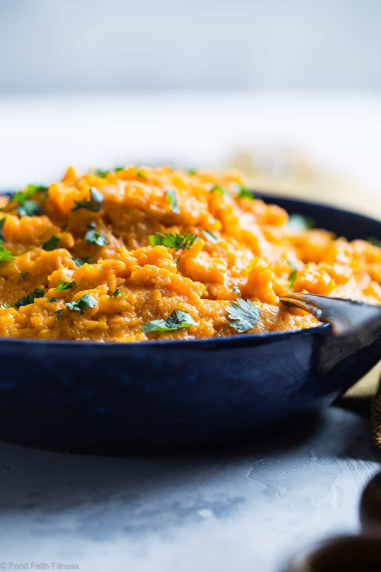 Healthy Mashed Sweet Potatoes
 Curried Savory Vegan Healthy Mashed Sweet Potatoes