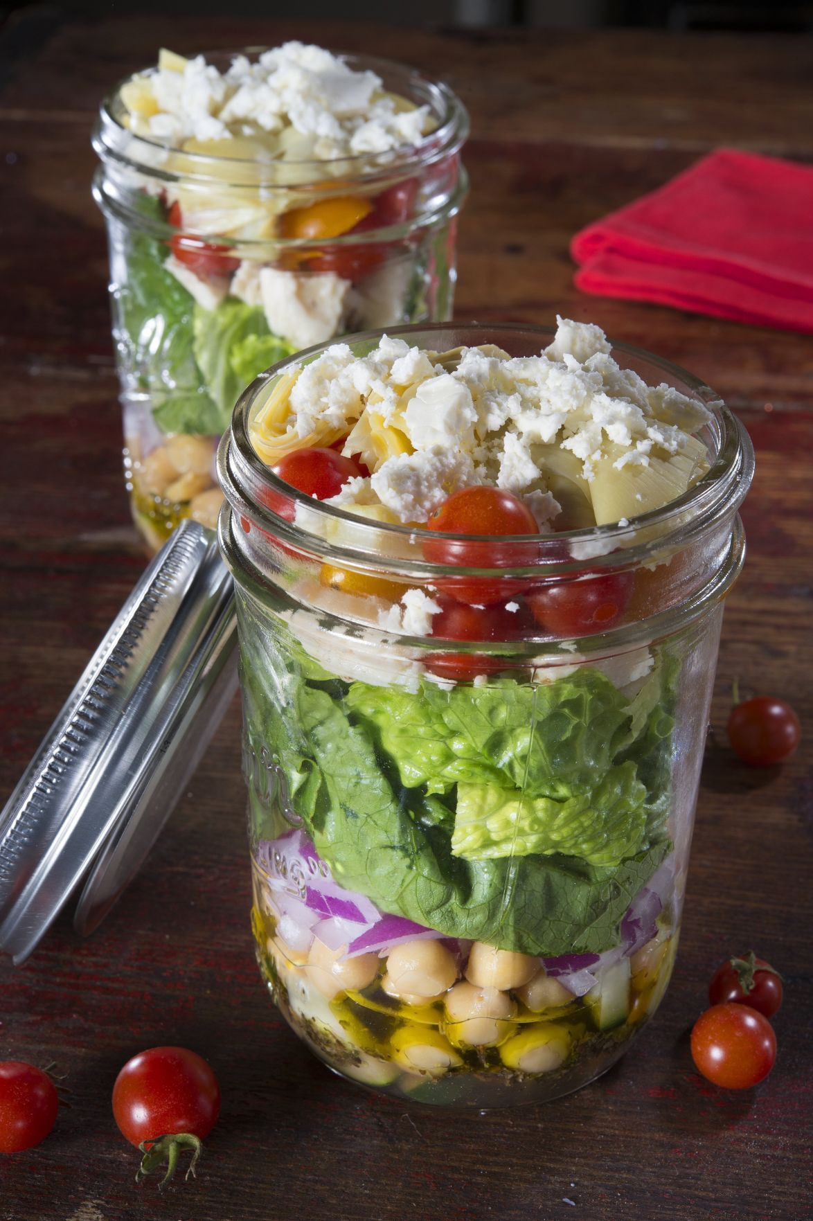 Healthy Mason Jar Lunches
 Mason jar meals for on the go health