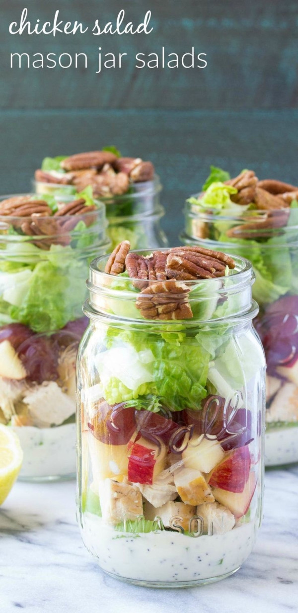 Healthy Mason Jar Lunches
 How to make an easy and healthy mason jar salad for make