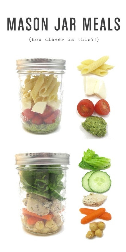 Healthy Mason Jar Lunches
 21 best images about Mason jar meals on Pinterest