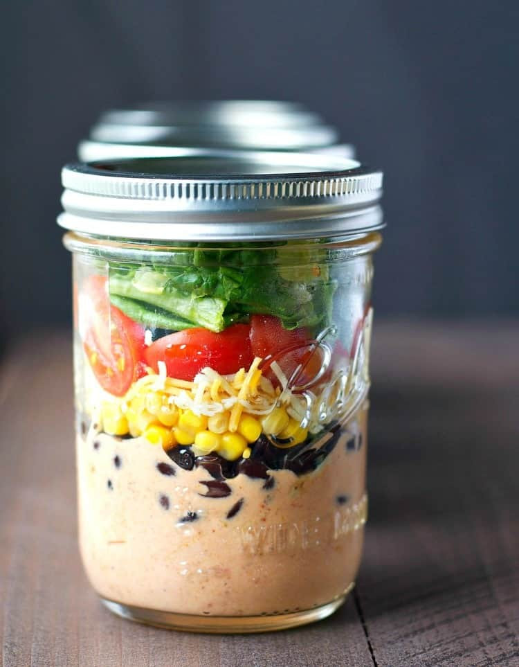 Healthy Mason Jar Lunches
 Chicken Taco Mason Jar Salads The Seasoned Mom