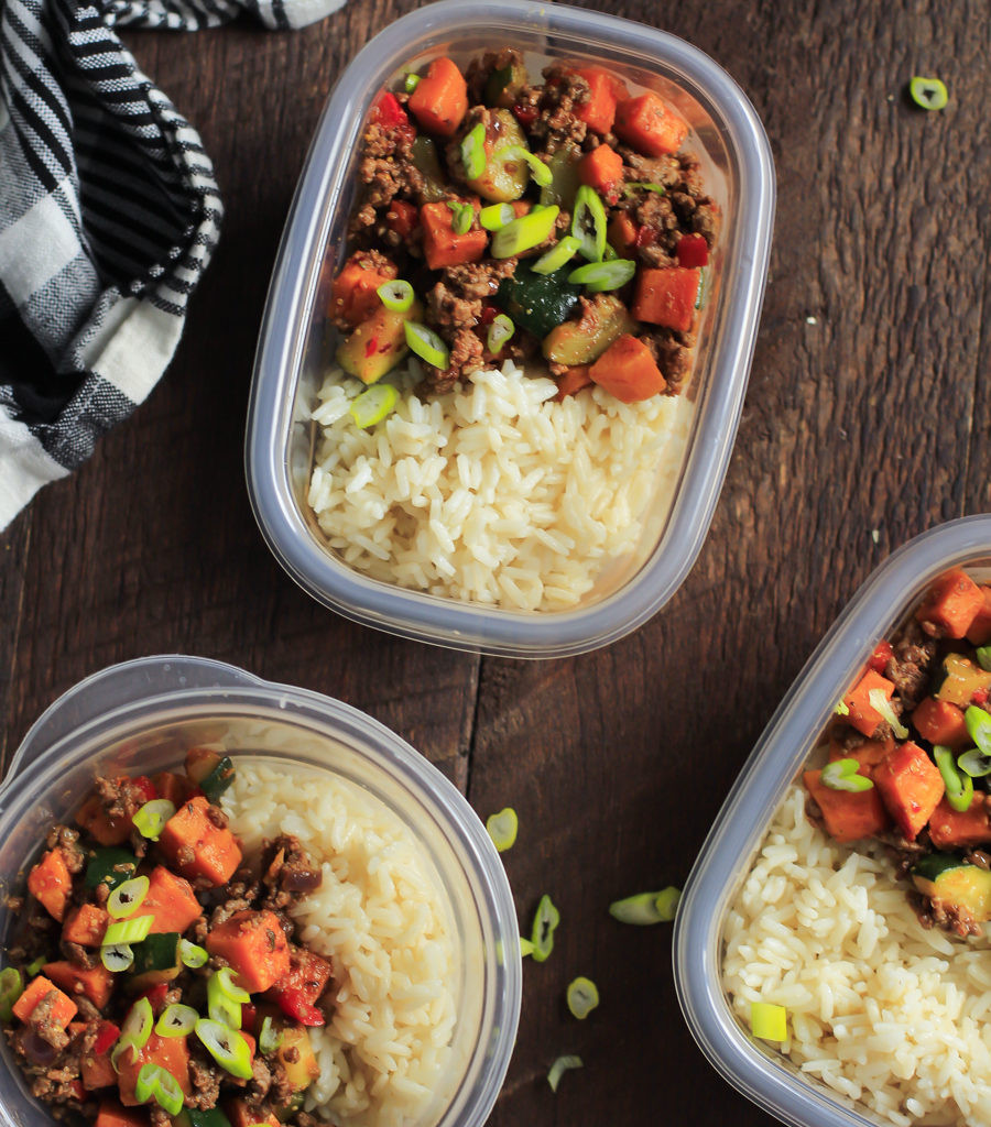 Healthy Meal With Ground Beef
 Ground Beef Zucchini Sweet Potato Skillet Meal Prep