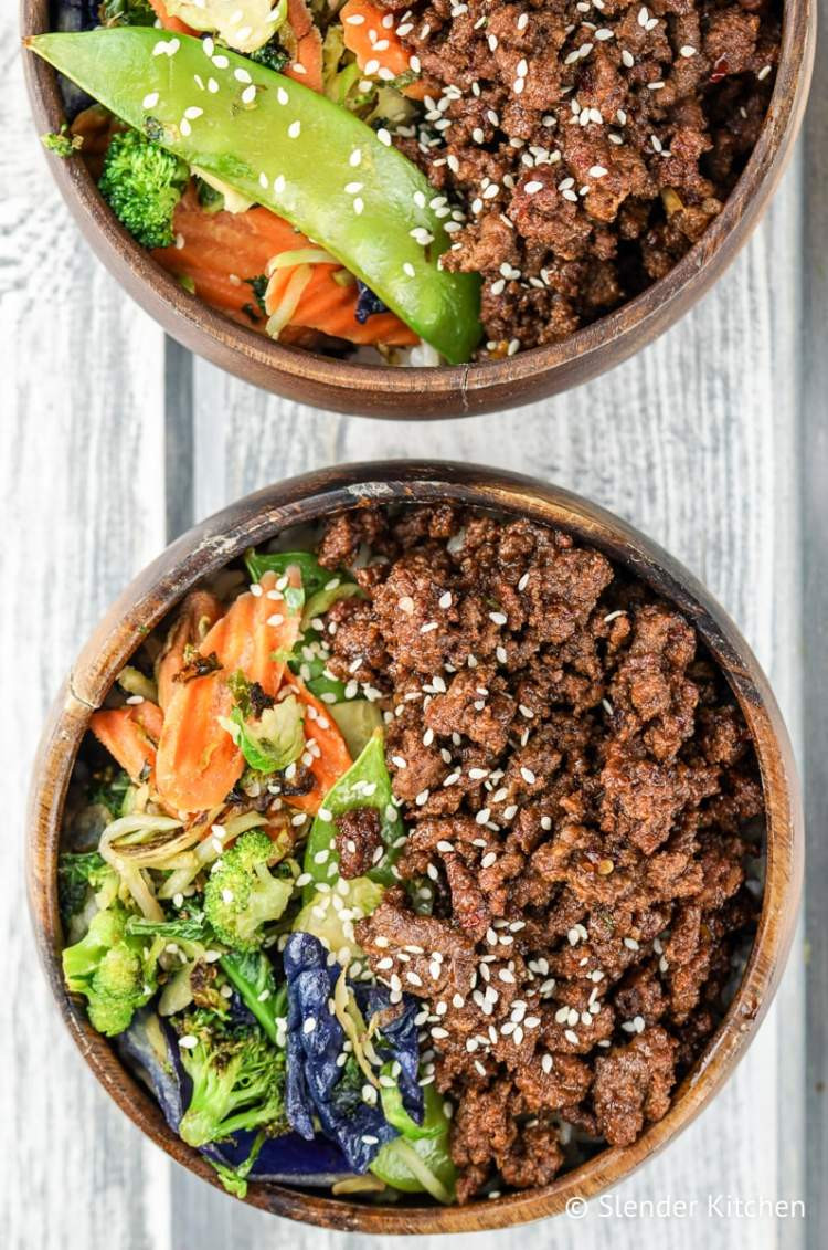 Healthy Meal With Ground Beef
 Healthy Korean Ground Beef with Ve ables Slender Kitchen