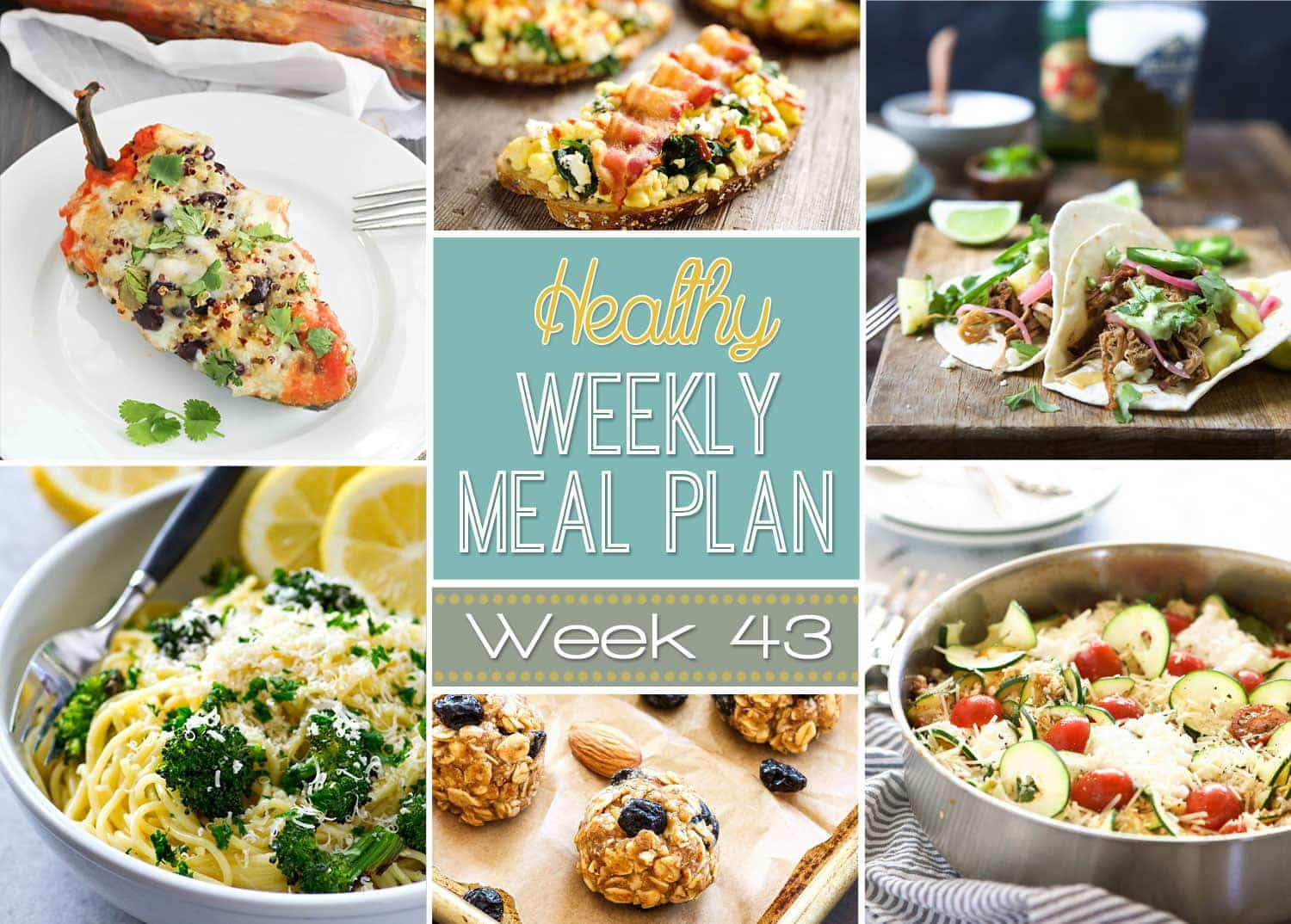 Healthy Meals For Breakfast
 Healthy Meal Plan Week 43