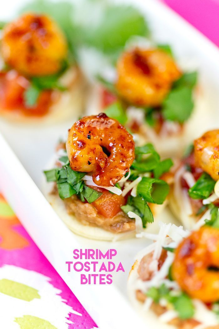 Healthy Mexican Appetizers
 Shrimp Tostada Bites Recipe