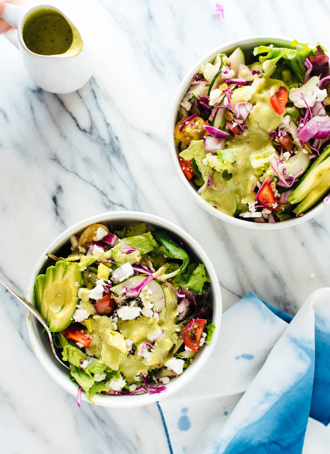 Healthy Mexican Salad Recipes
 Mexican Green Salad with Jalapeño Cilantro Dressing