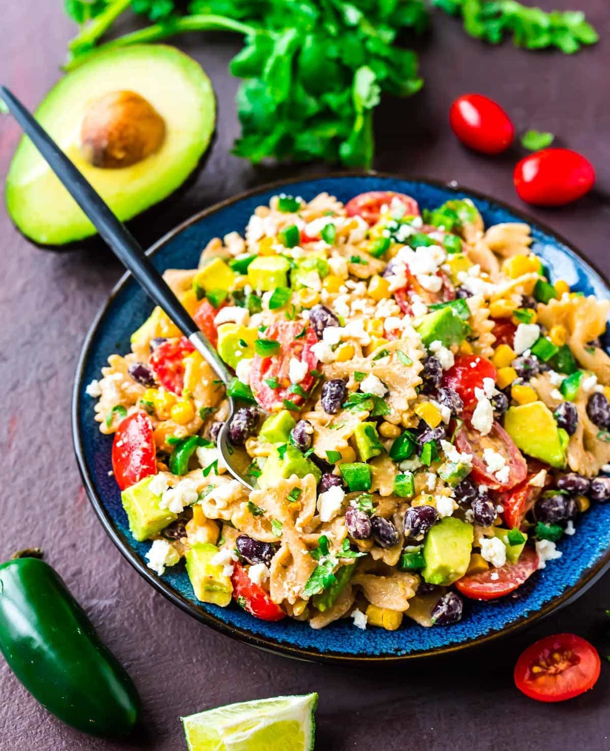 Healthy Mexican Salad Recipes
 Mexican Pasta Salad with Creamy Southwestern Dressing