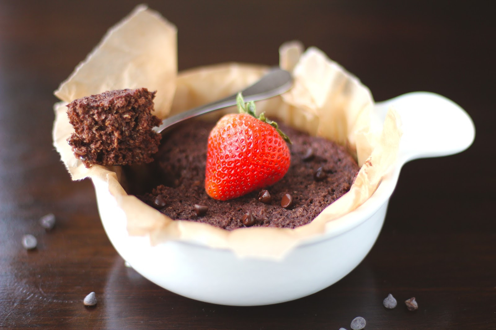 Healthy Microwave Desserts
 Single Serving Chocolate Quinoa Flake Microwave Cake