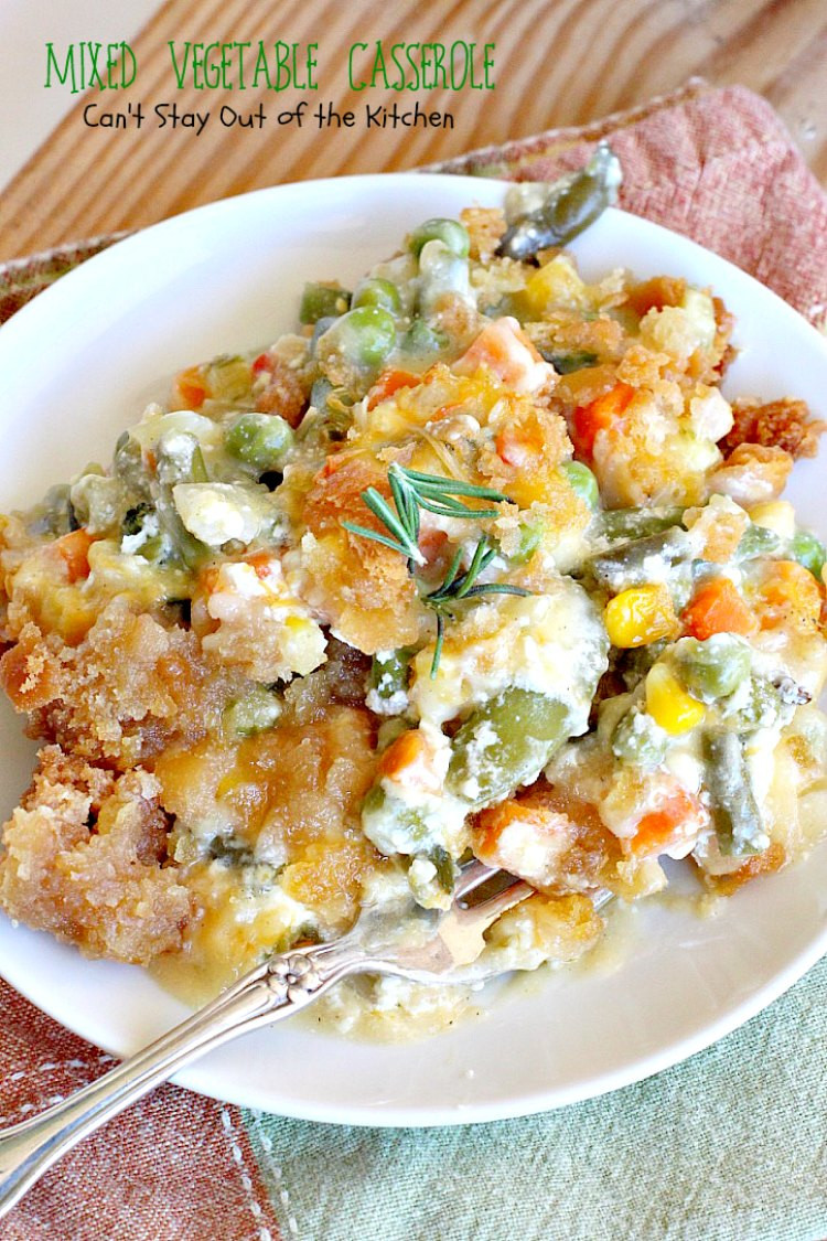 Healthy Mixed Vegetable Casserole
 Mixed Ve able Casserole Can t Stay Out of the Kitchen