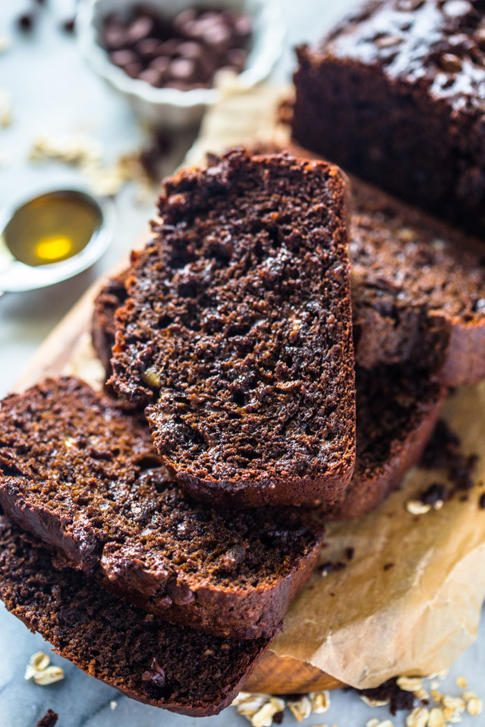 Healthy Moist Banana Bread
 Healthier Chocolate Banana Bread