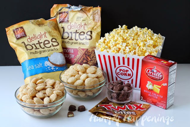 Healthy Movie Theater Snacks
 Movie Night Snack Peanut Butter Popcorn Speckled with