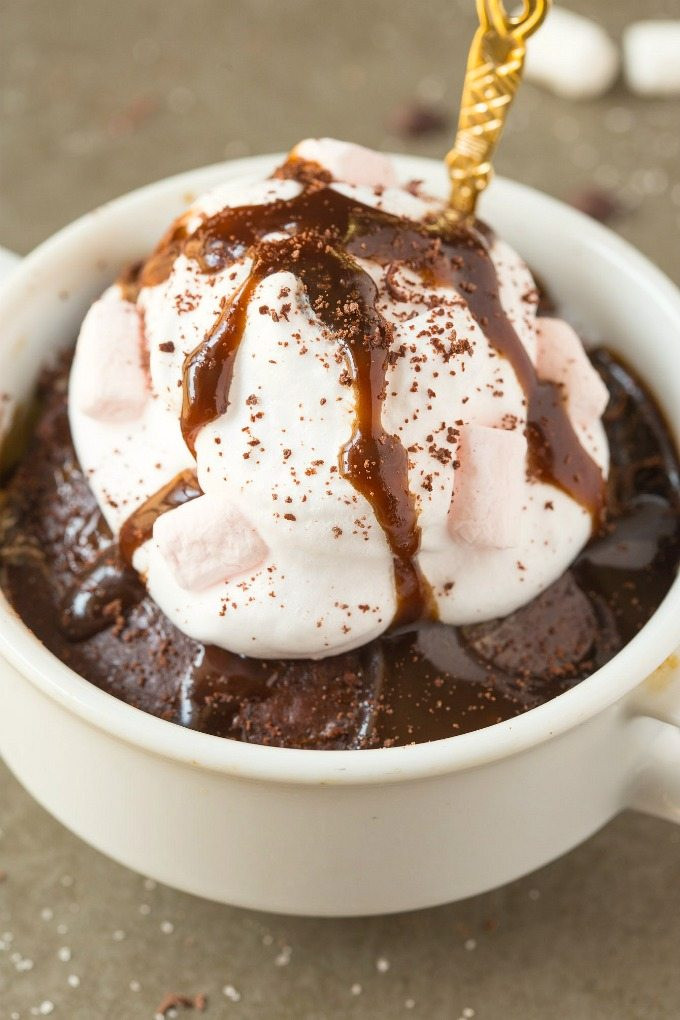 Healthy Mug Cake Recipes
 Healthy 1 Minute Low Carb Hot Chocolate Mug Cake
