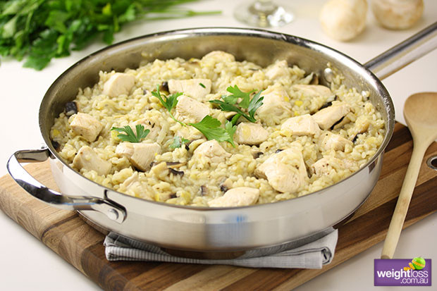 Healthy Mushroom Risotto
 Chicken & Mushroom Risotto