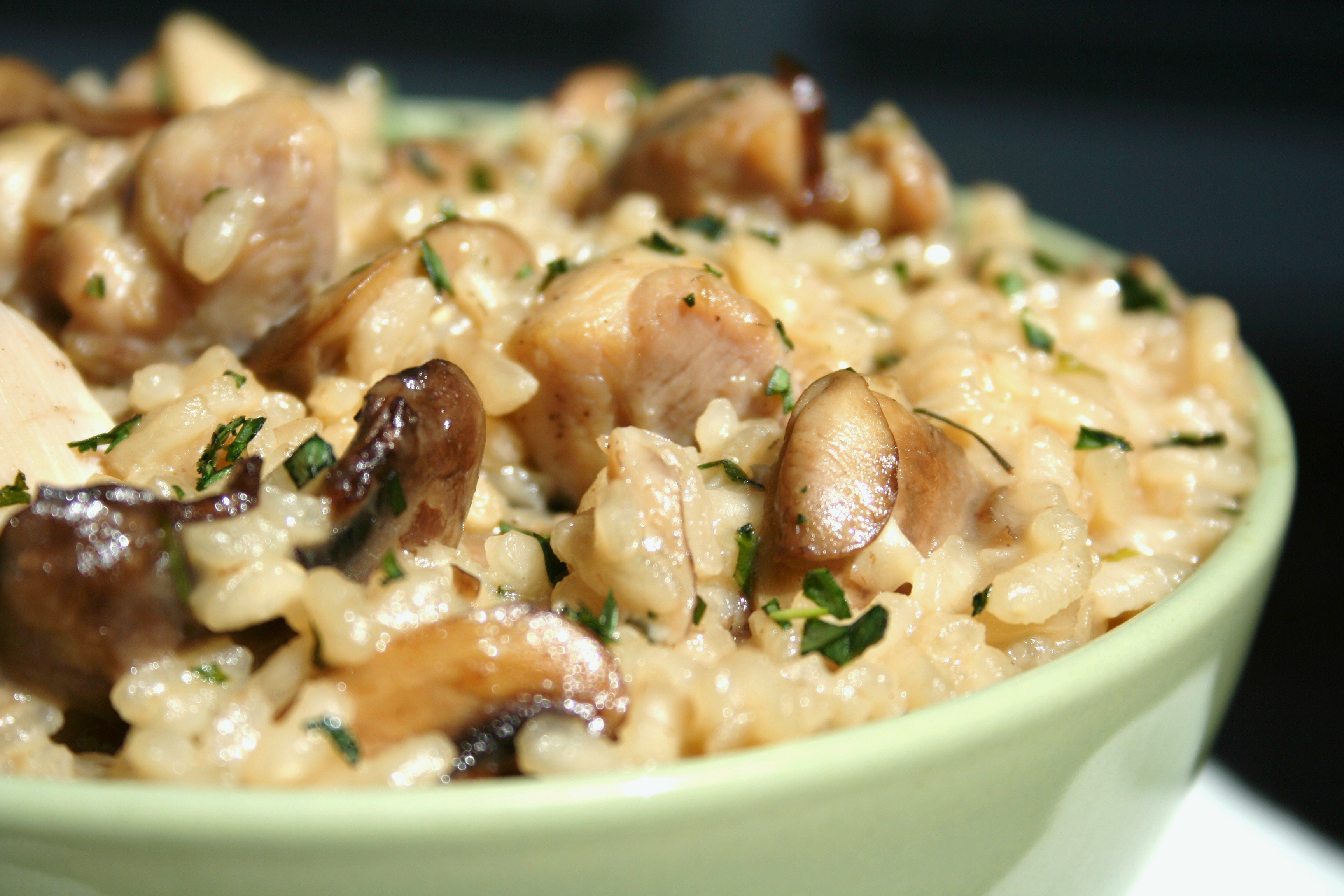 Healthy Mushroom Risotto
 Chicken and Mushroom Risotto with Tarragon Anolon Cookware