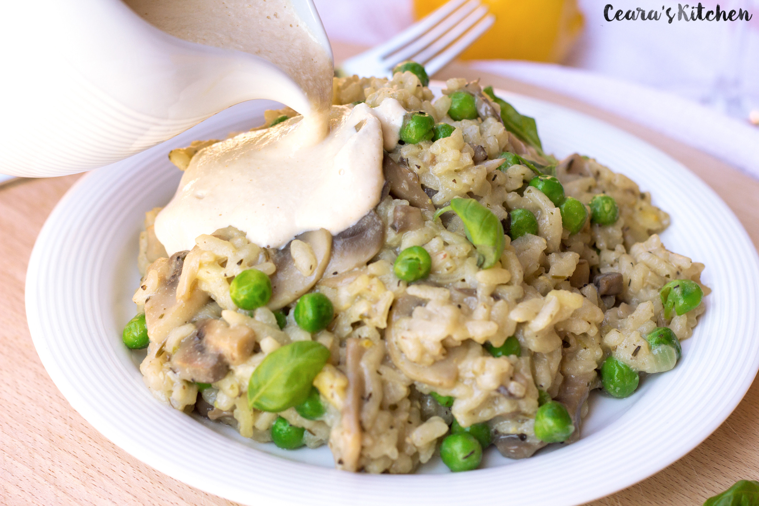 Healthy Mushroom Risotto
 Vegan Mushroom Risotto