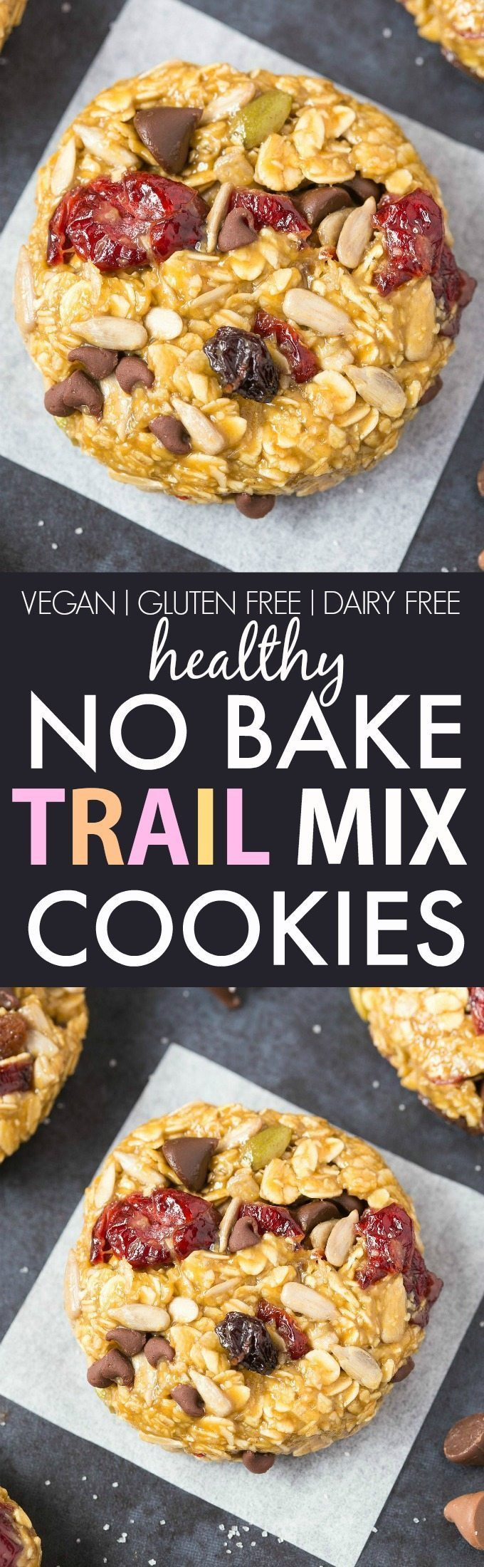 Healthy No Bake Cookies Sugar Free
 Healthy No Bake Trail Mix Cookies Vegan Gluten Free