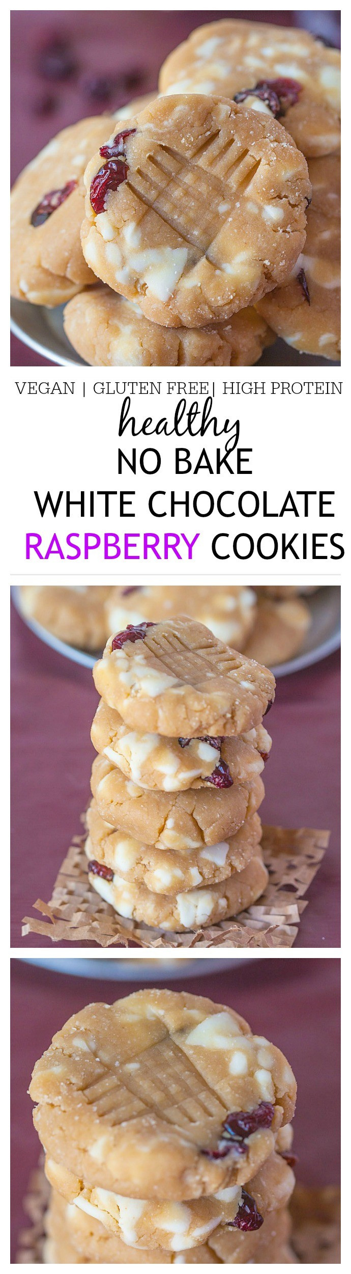 Healthy No Bake Cookies Sugar Free
 Healthy No Bake White Chocolate Raspberry Protein Cookies