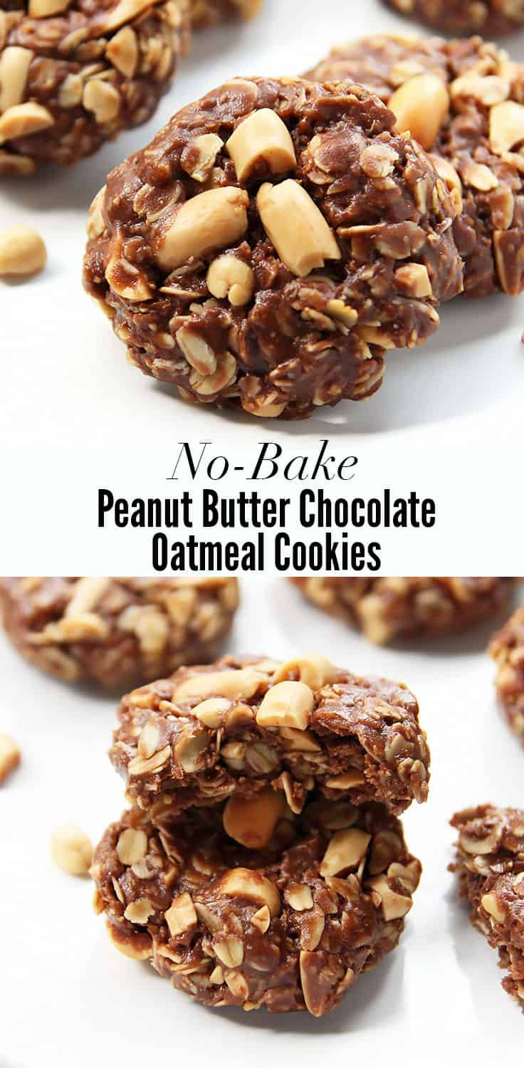 Healthy No Bake Cookies Without Peanut Butter
 No Bake Peanut Butter Chocolate Oat Cookies VIDEO