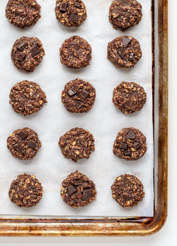 Healthy No Bake Cookies Without Peanut Butter
 Healthy No Bake Cookies with Chocolate and Peanut Butter
