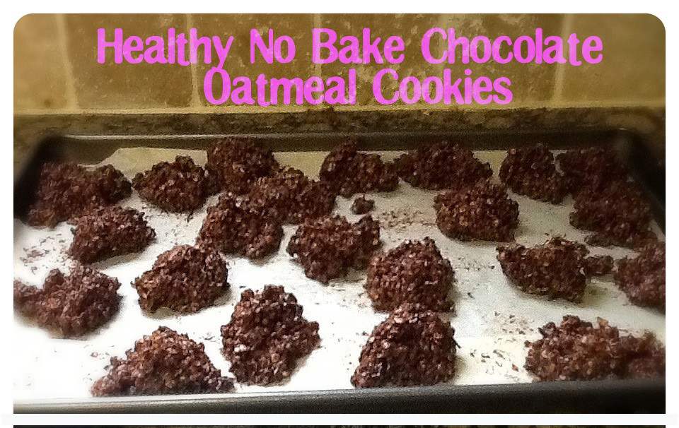 Healthy No Bake Oatmeal Cookies
 This Mama s House Healthy No Bake Chocolate Oatmeal Cookies