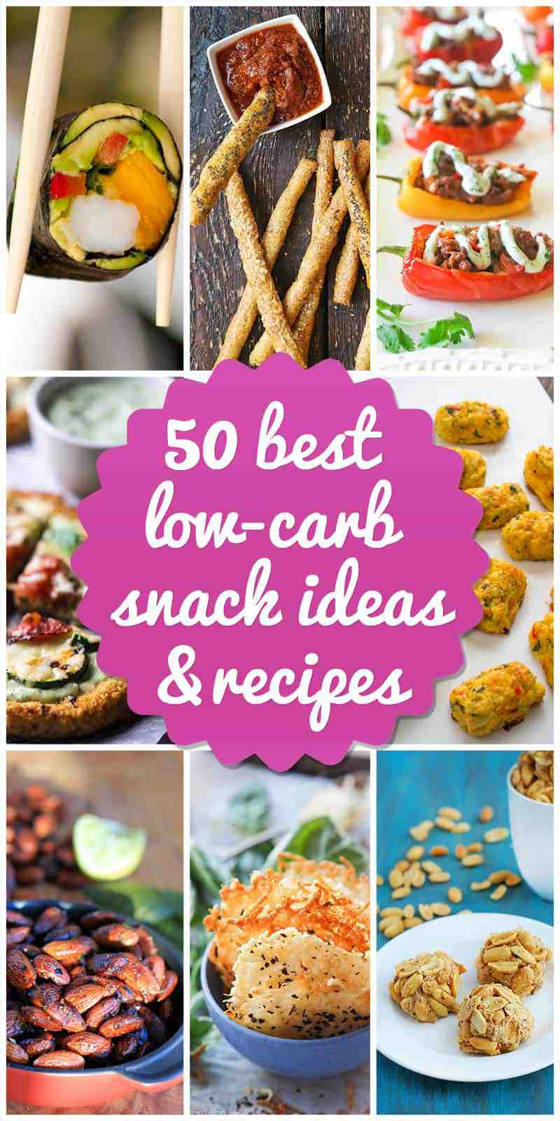 Healthy No Carb Snacks
 50 Low Carb Snack Ideas and Recipes for 2018