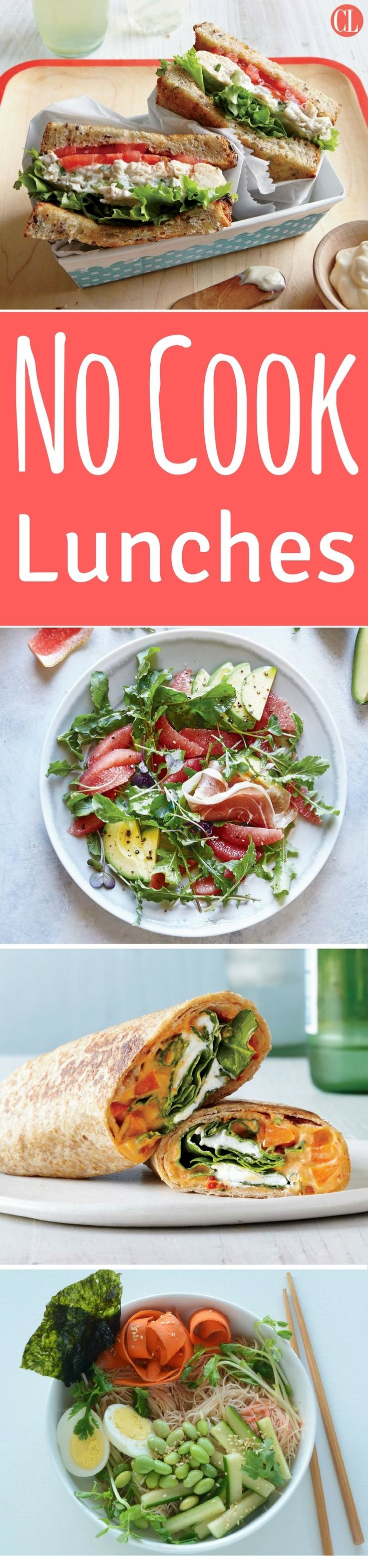 Healthy No Cook Lunches
 63 best No Cook Recipes images on Pinterest