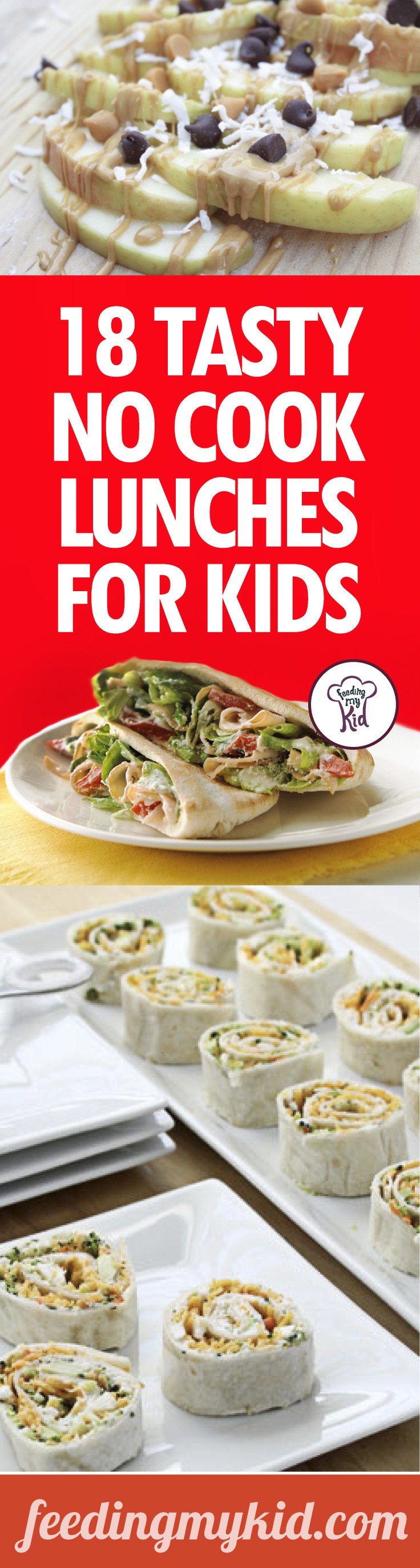 Healthy No Cook Lunches
 No Cook Lunches for Kids 18 Tasty Ideas for Your Kid s Lunch