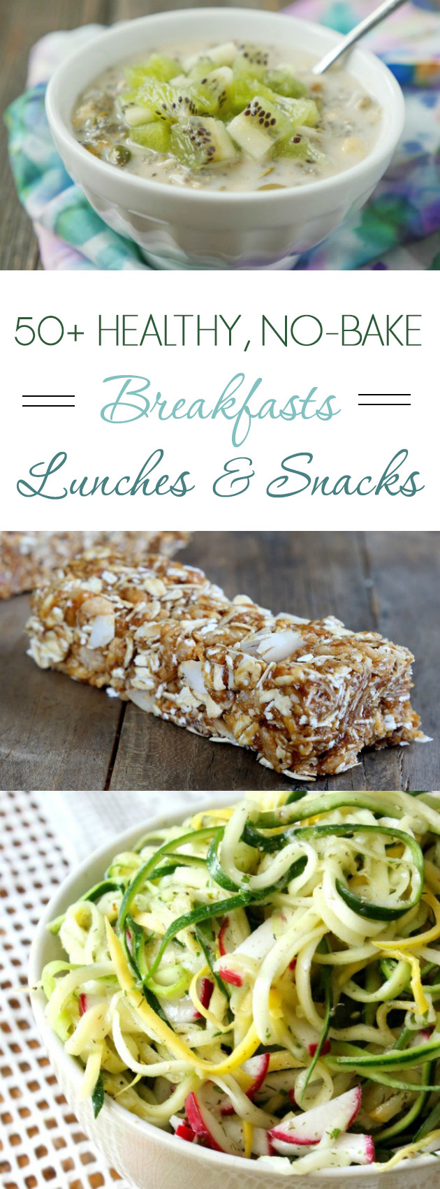 Healthy No Cook Lunches
 Over 50 Healthy No Bake Breakfasts Lunches and Snacks