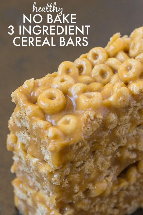 Healthy No Sugar Snacks
 Healthy No Bake 3 Ingre nt Cereal Bars Ready in just