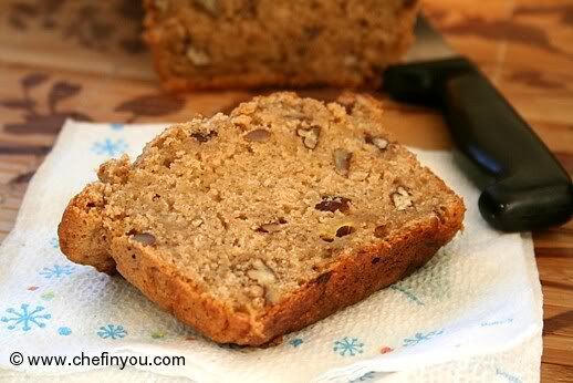 Healthy Nut Bread Recipe
 Vegan Banana Nut Bread with Maple Syrup Recipe