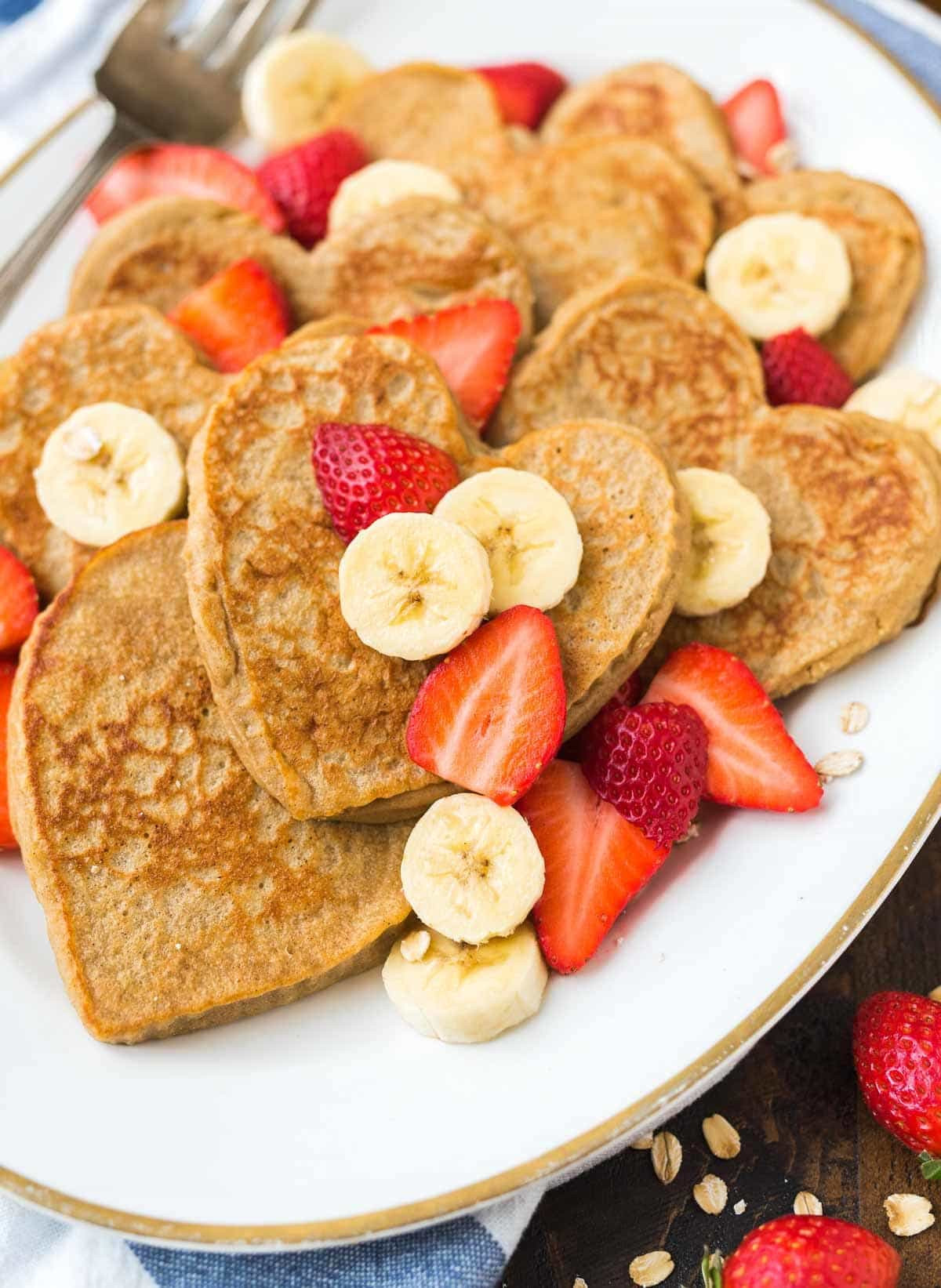 Healthy Oat Pancakes
 Banana Oatmeal Pancakes