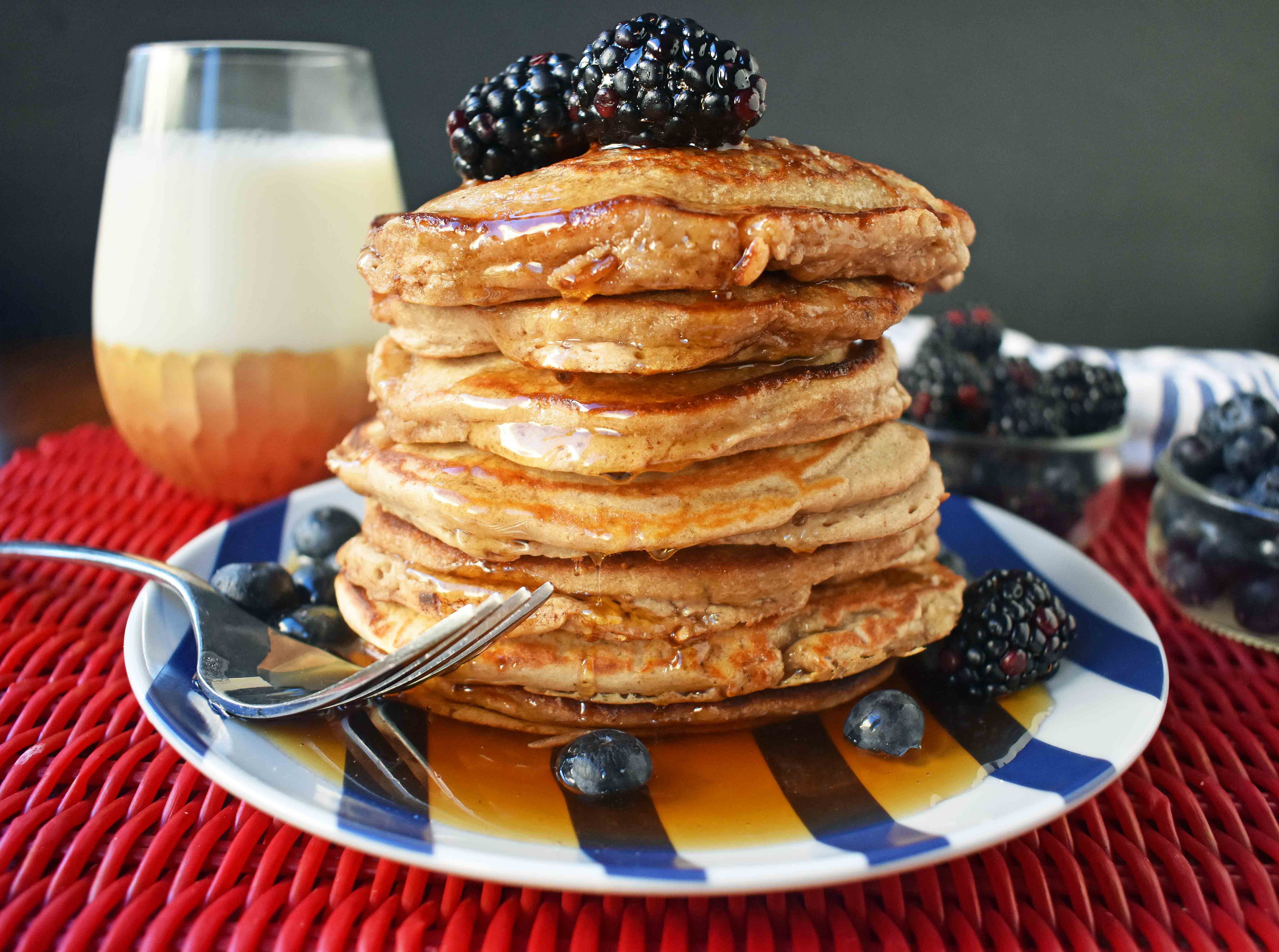 Healthy Oat Pancakes
 Banana Oatmeal Pancakes