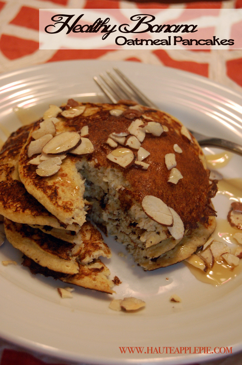 Healthy Oatmeal Banana Pancakes
 Healthy Banana Oatmeal Pancakes