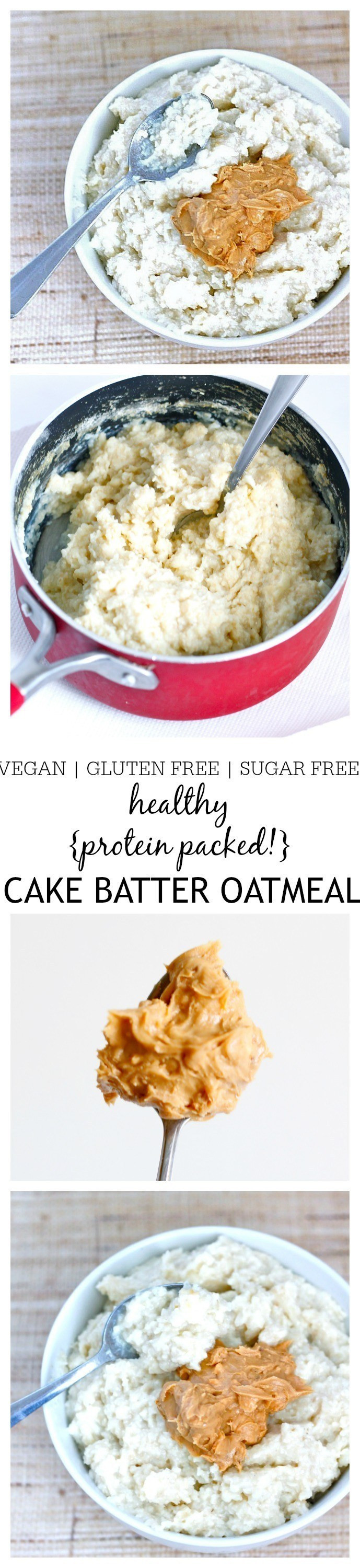 Healthy Oatmeal Breakfast Cake
 Cake Batter Oatmeal