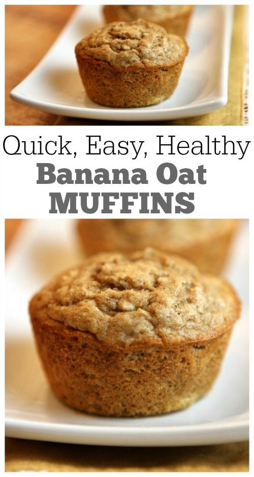 Healthy Oatmeal Breakfast Muffins
 17 Best ideas about Healthy Banana Muffins on Pinterest