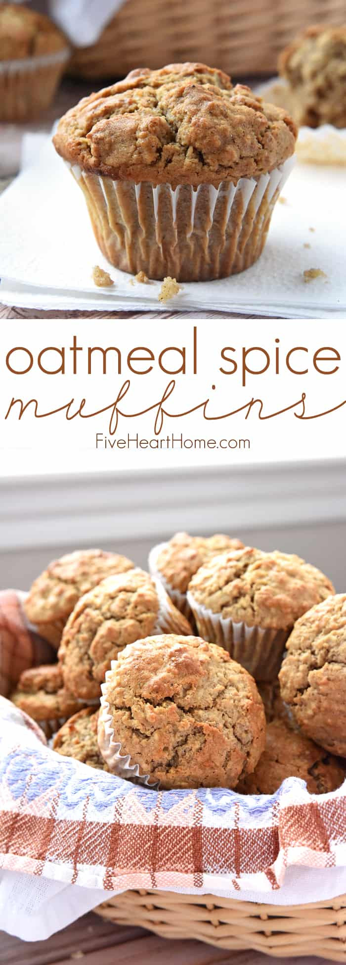 Healthy Oatmeal Breakfast Muffins
 Oatmeal Spice Muffins