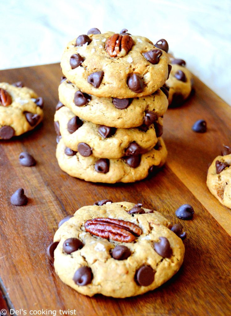 Healthy Oatmeal Chocolate Chip Cookies No Butter
 Skinny Oatmeal Peanut Butter Chocolate Chip Cookies
