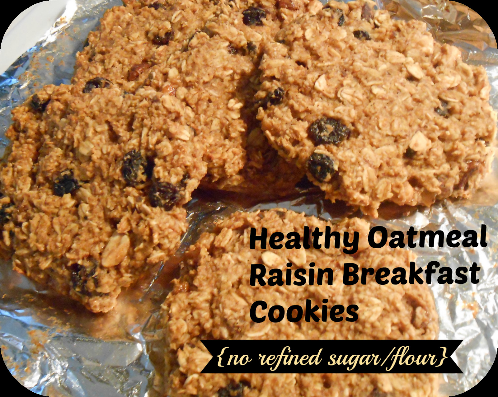 Healthy Oatmeal Cookies No Flour
 Healthy oatmeal raisin breakfast cookies no refined sugar